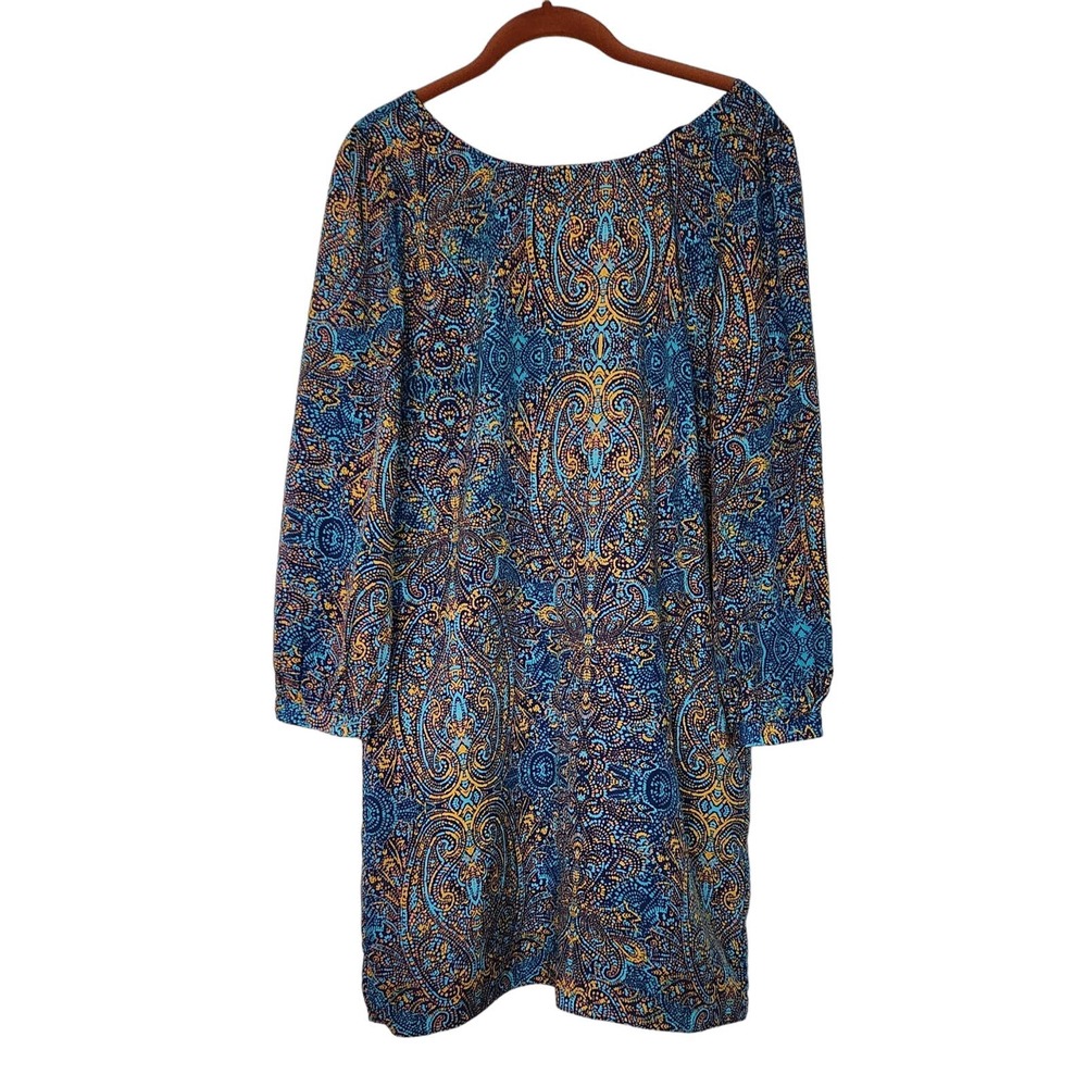 Alex & Alex Printed Shift Dress M